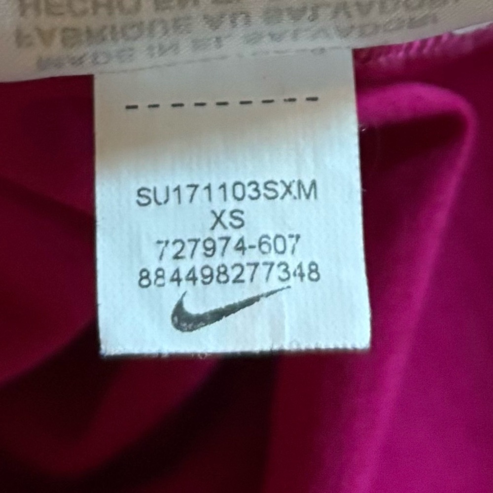 Nike Pro Cool Youth Girls' Racerback Training Tank Top, Fuchsia, XS - Picture 3 of 6